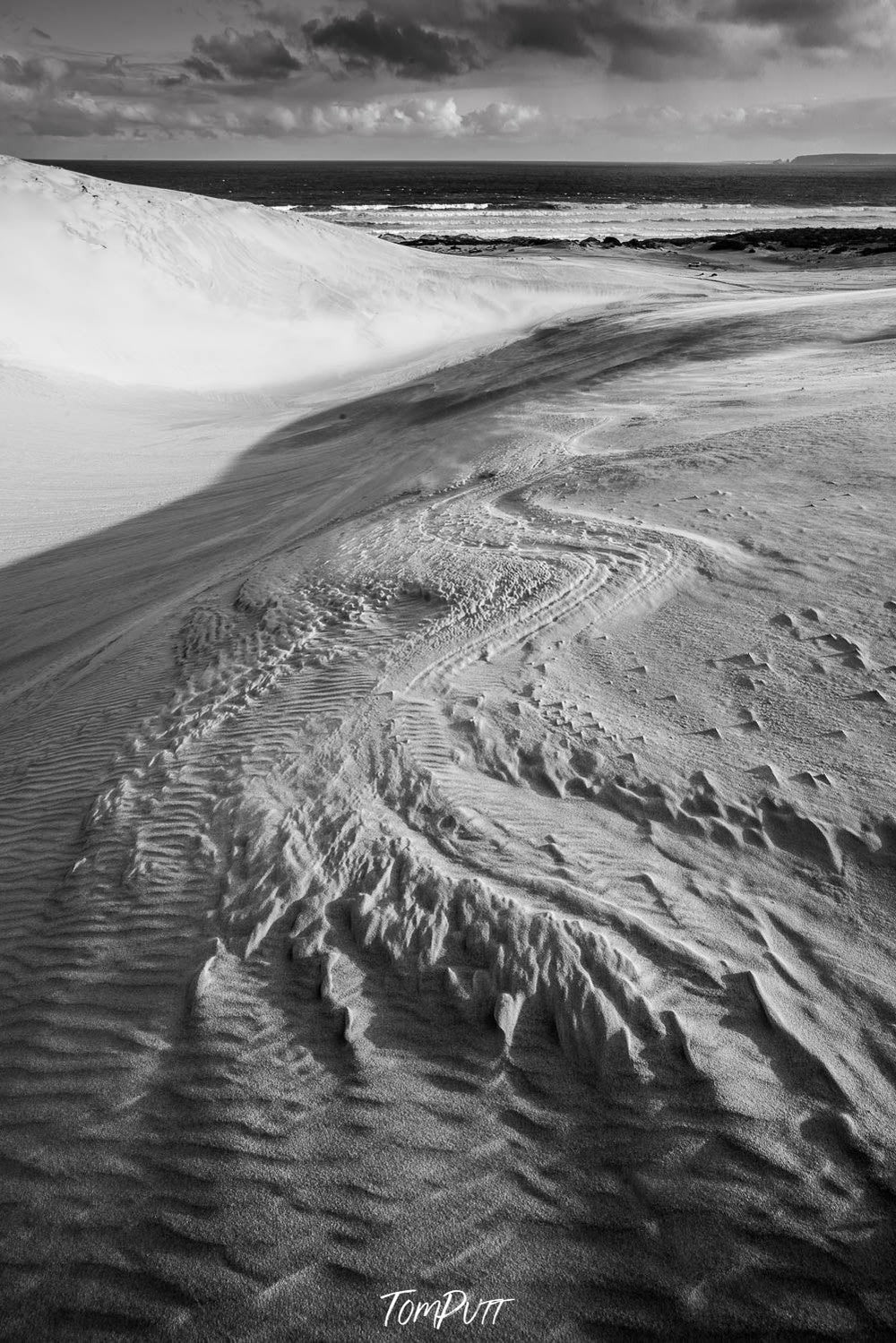 Giant wet and wavy sand in a desert, Sand Dunes, Eyre Peninsula