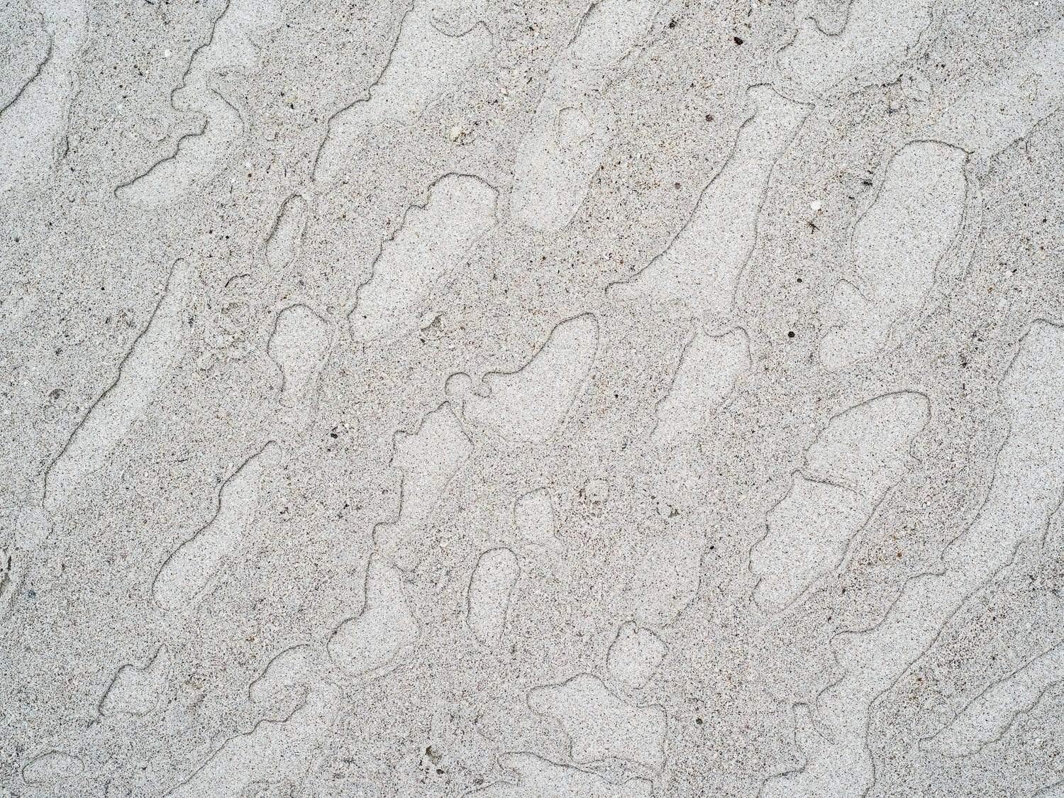 Unique land patterns of dull mustard color, Sand Patterns - Kangaroo Island SA