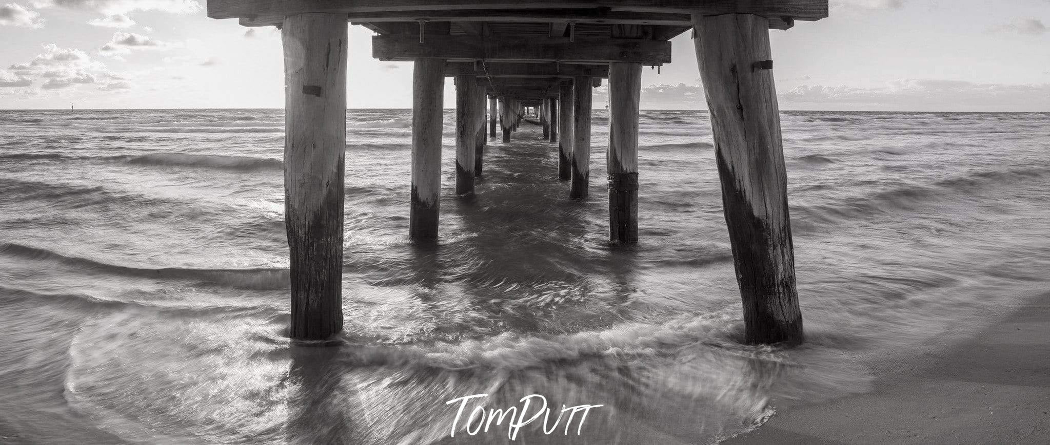 A wooden bridge over a the water, Seaford Pier Sunset - Mornington Peninsula VIC