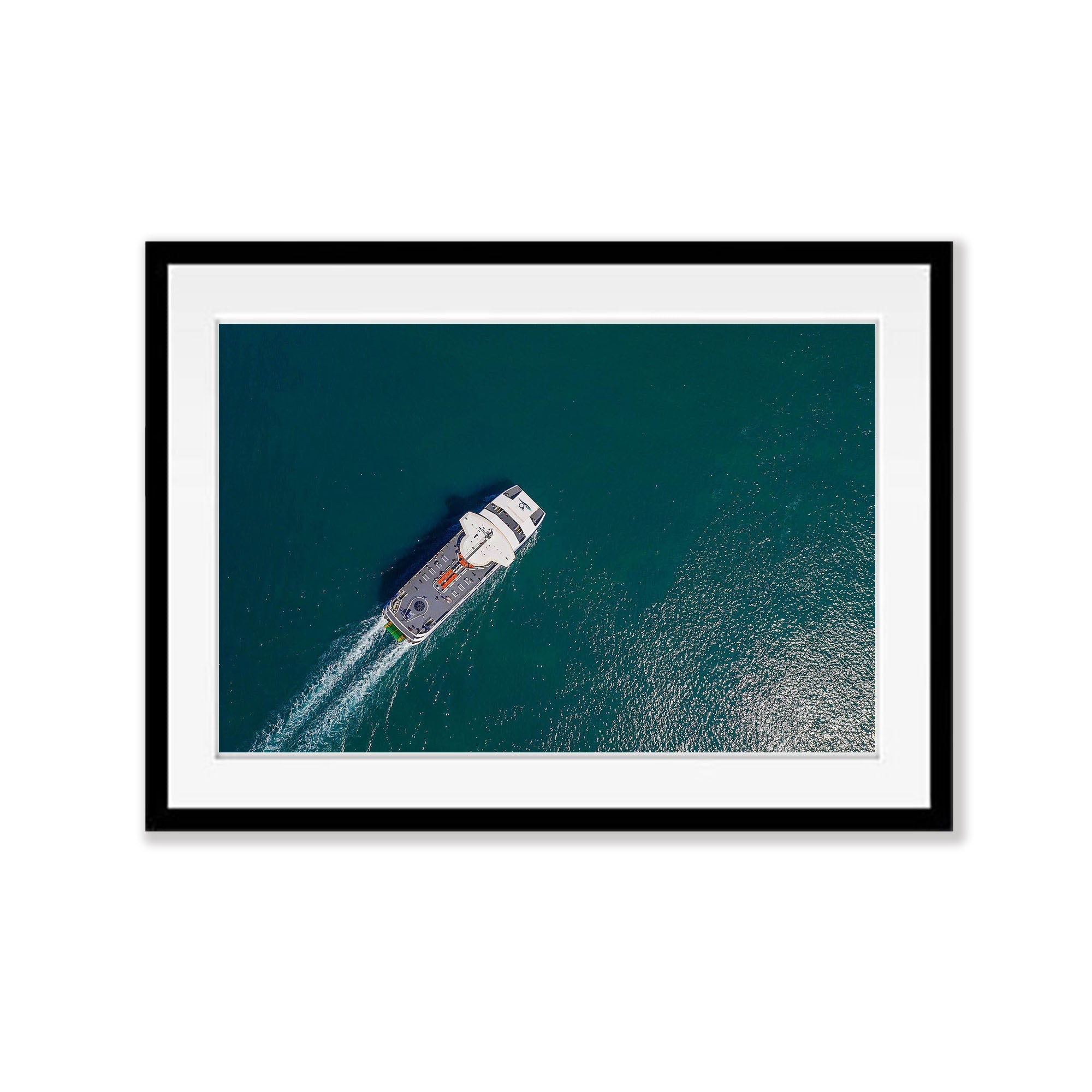 Searoad Ferry from above, Mornington Peninsula, VIC