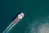 Aerial view of a big ship in the sea, Searoad Ferry from above - Mornington Peninsula VIC