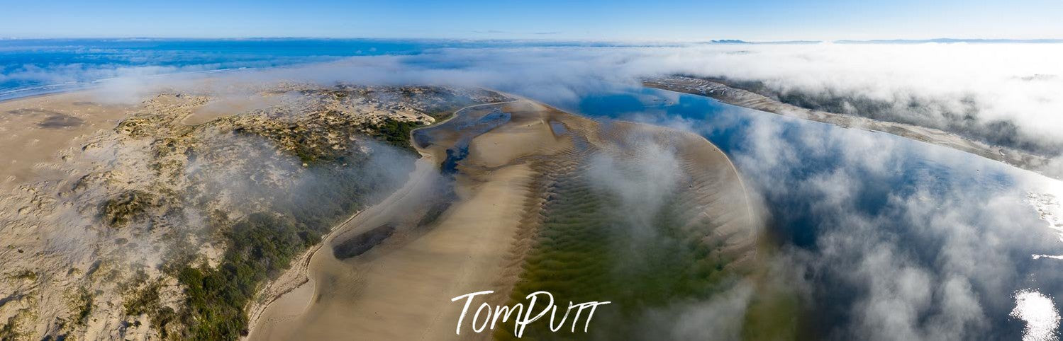 Large green land covered with lite clouds, Wilson's Promontory #32