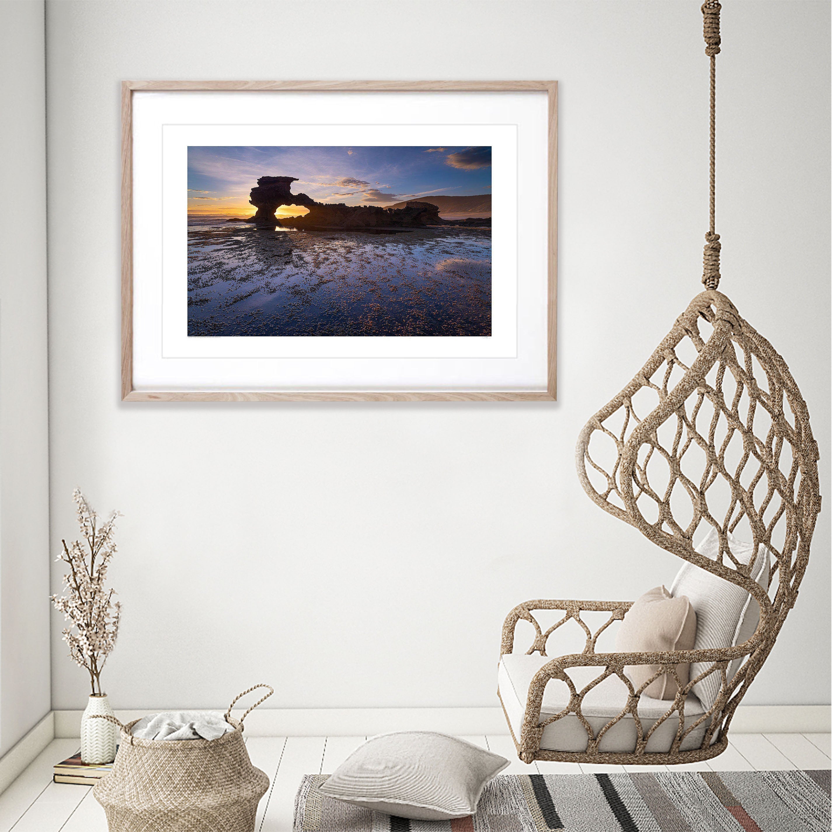 ARTWORK INSTOCK -  Sierra Nevada Rocks - 150 x 120cms Framed Raw Oak Print
