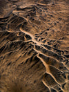 Aerial view of a desert with dark sand waves, Skeleton Dunes Unique Art work