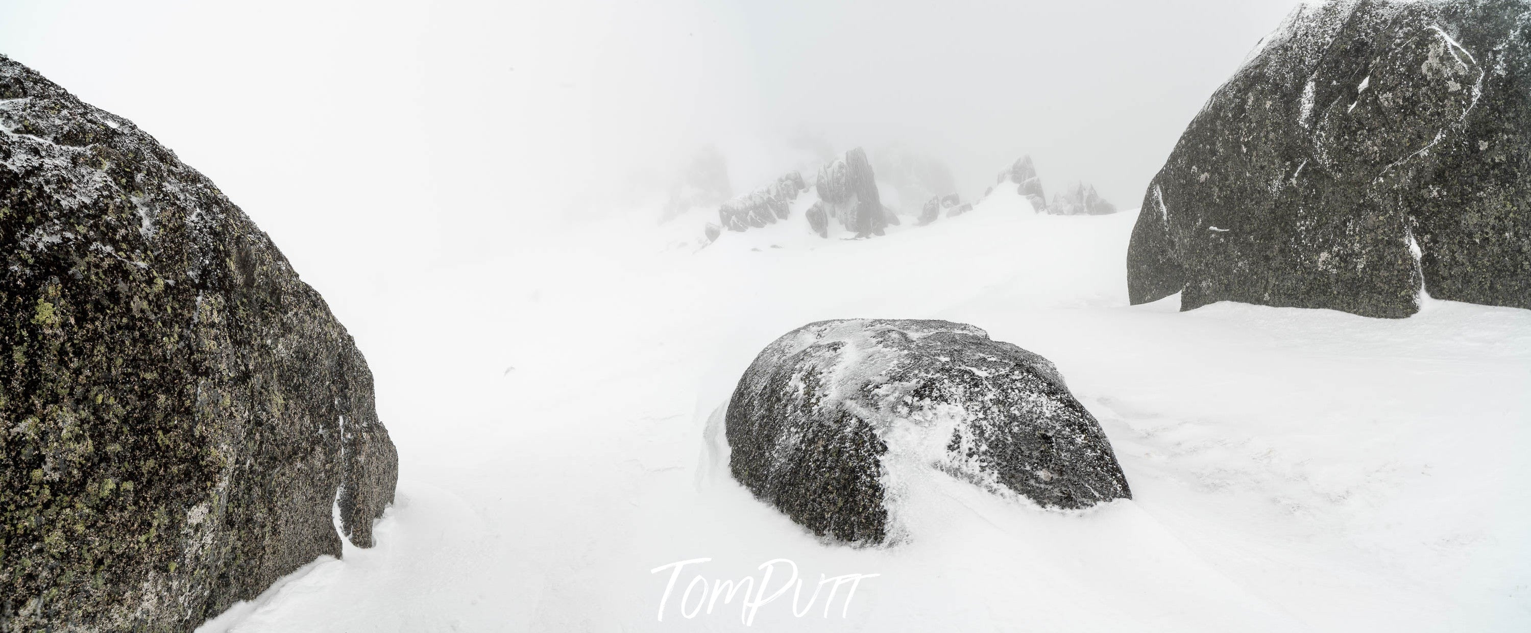 Big stones on a snow-covered land, Snowy Mountains #7 - New South Wales