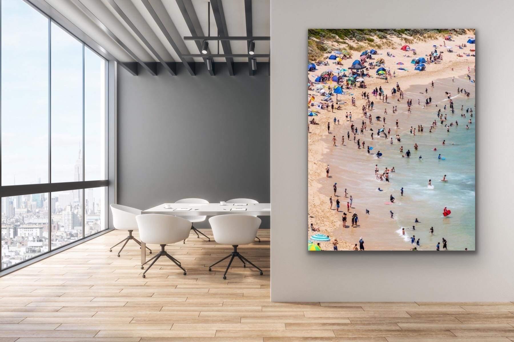 Sorrento Back Beach Swimmers-Tom-Putt-Landscape-Prints