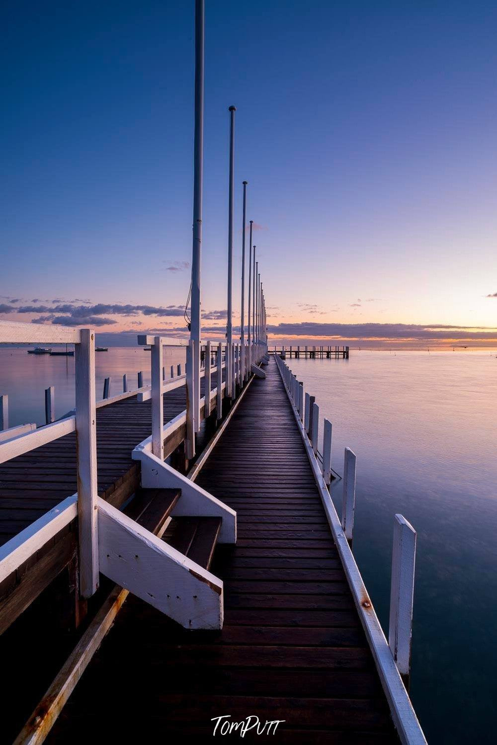 A well-constructed wooden track over the lake, Sorrento Yacht Club Jetty - Mornington Peninsula VIC