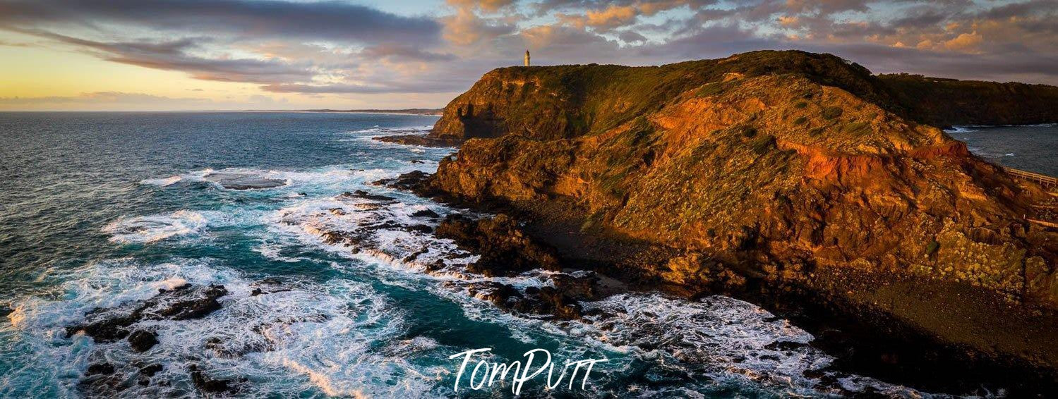 A giant rocky mountain standing in the sea, Standing Tall, Cape Schanck - Mornington Peninsula VIC