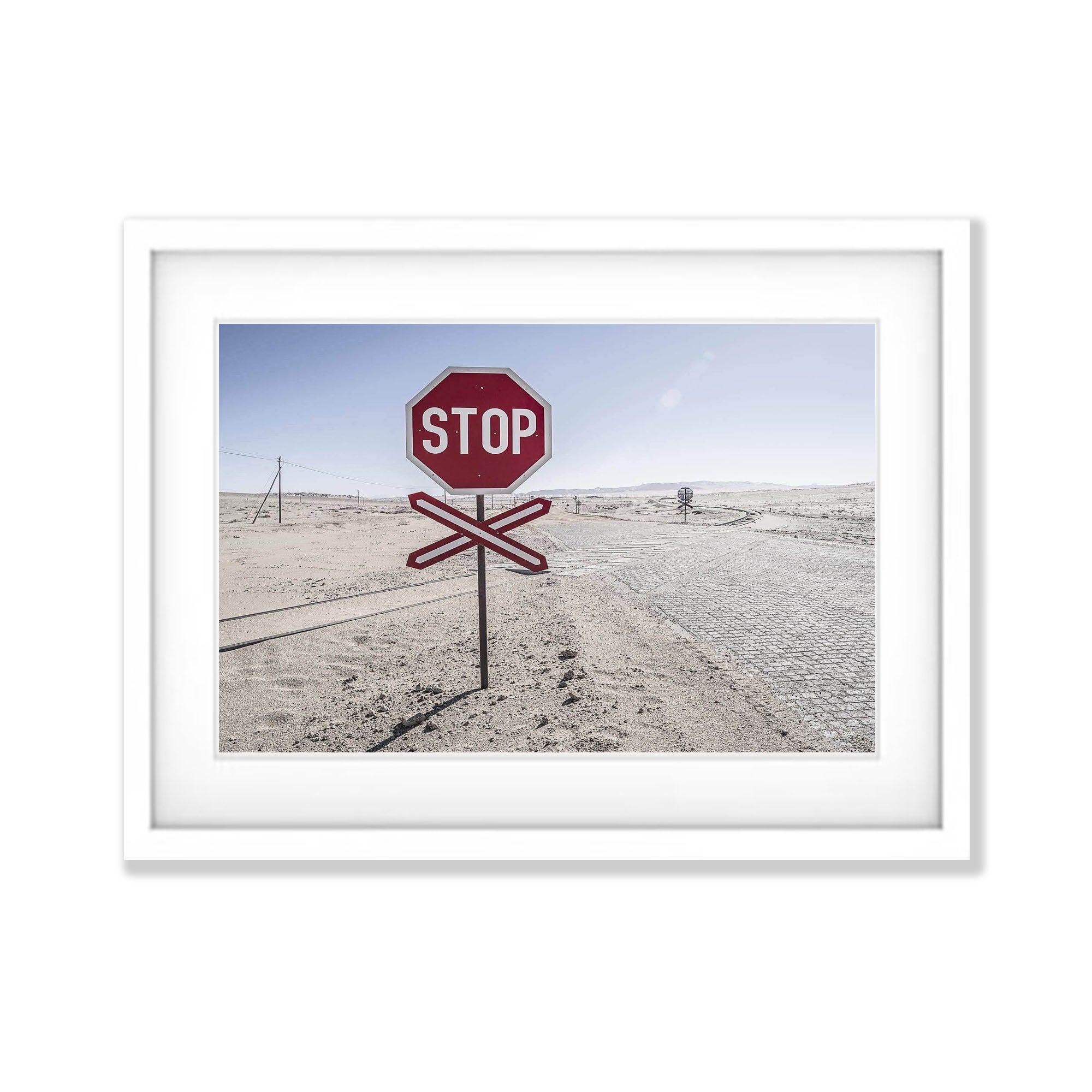 Stop Sign in the middle of nowhere, Namibia, Africa