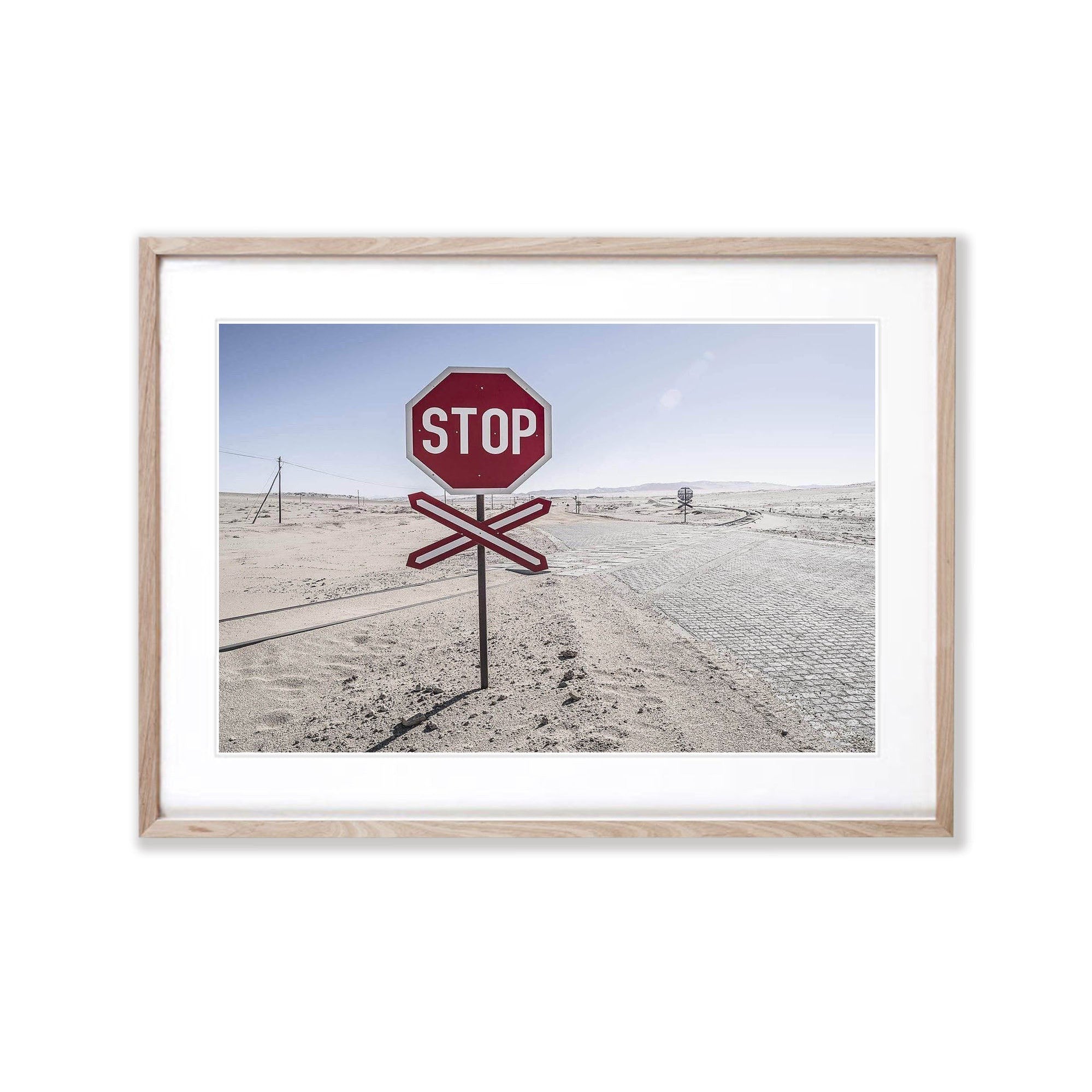 Stop Sign in the middle of nowhere, Namibia, Africa