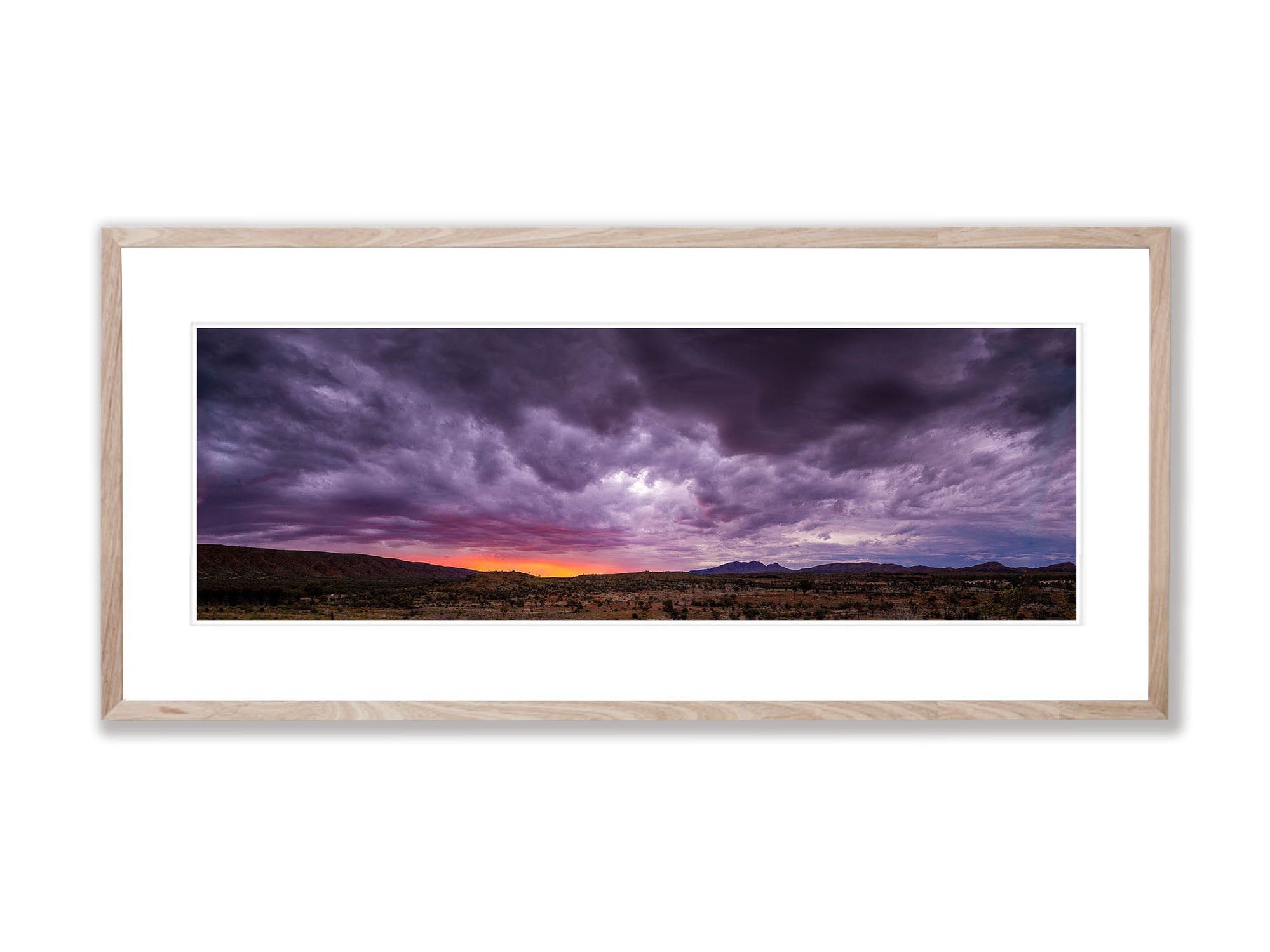 Sunset over Mount Sonder, West MacDonnell Ranges - Northern Territory