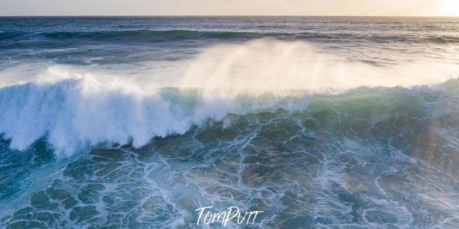 Heavy bubbling waves in the sea, Surf Break, Sorrento - Mornington Peninsula VIC