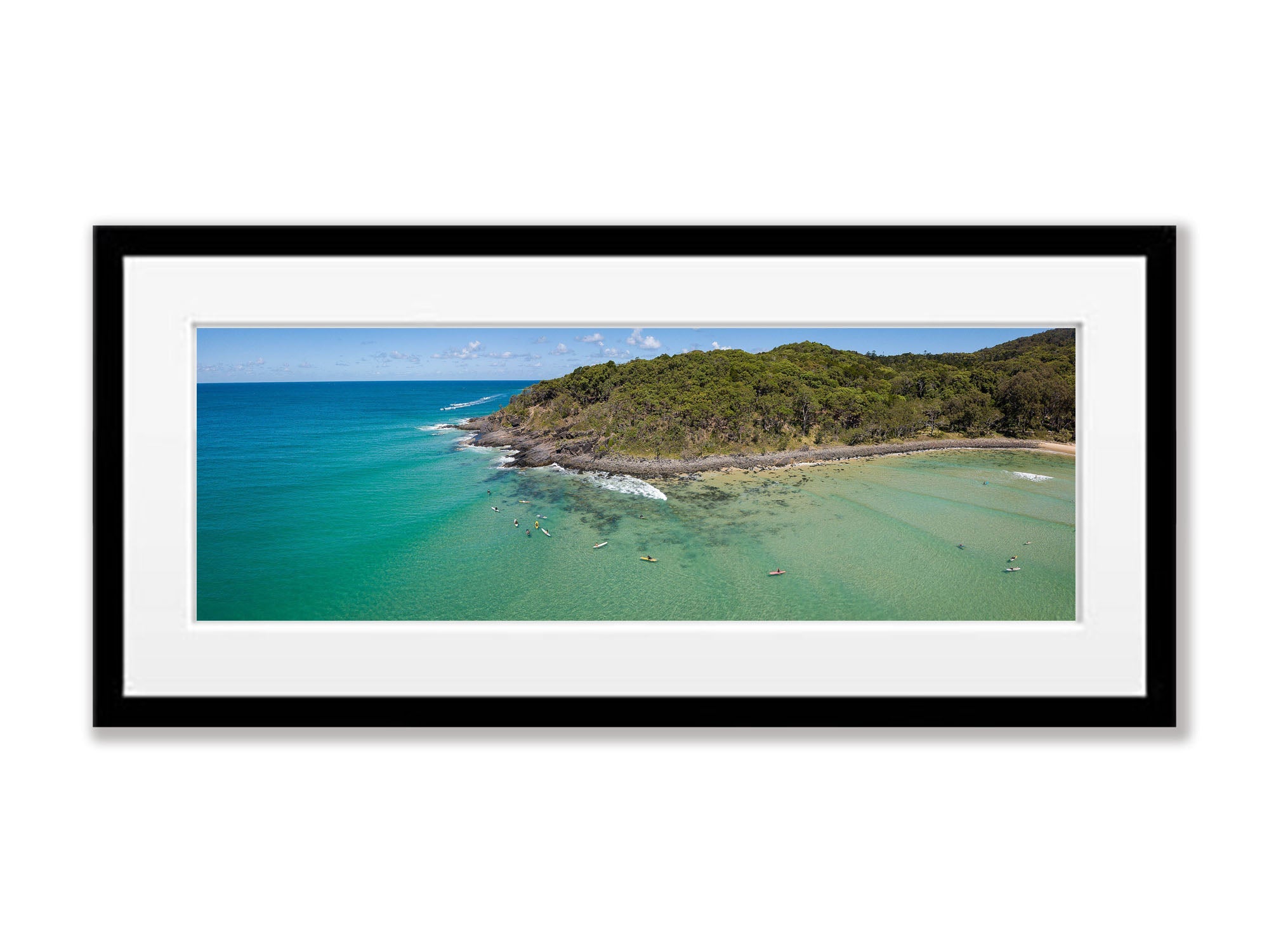 Surfers, Noosa National Park from above, Queensland