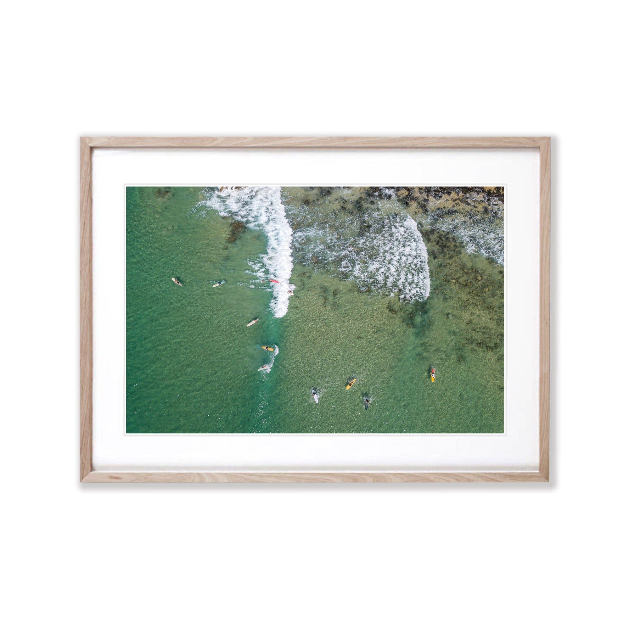 Surfers catching a break, Noosa National Park, Queensland