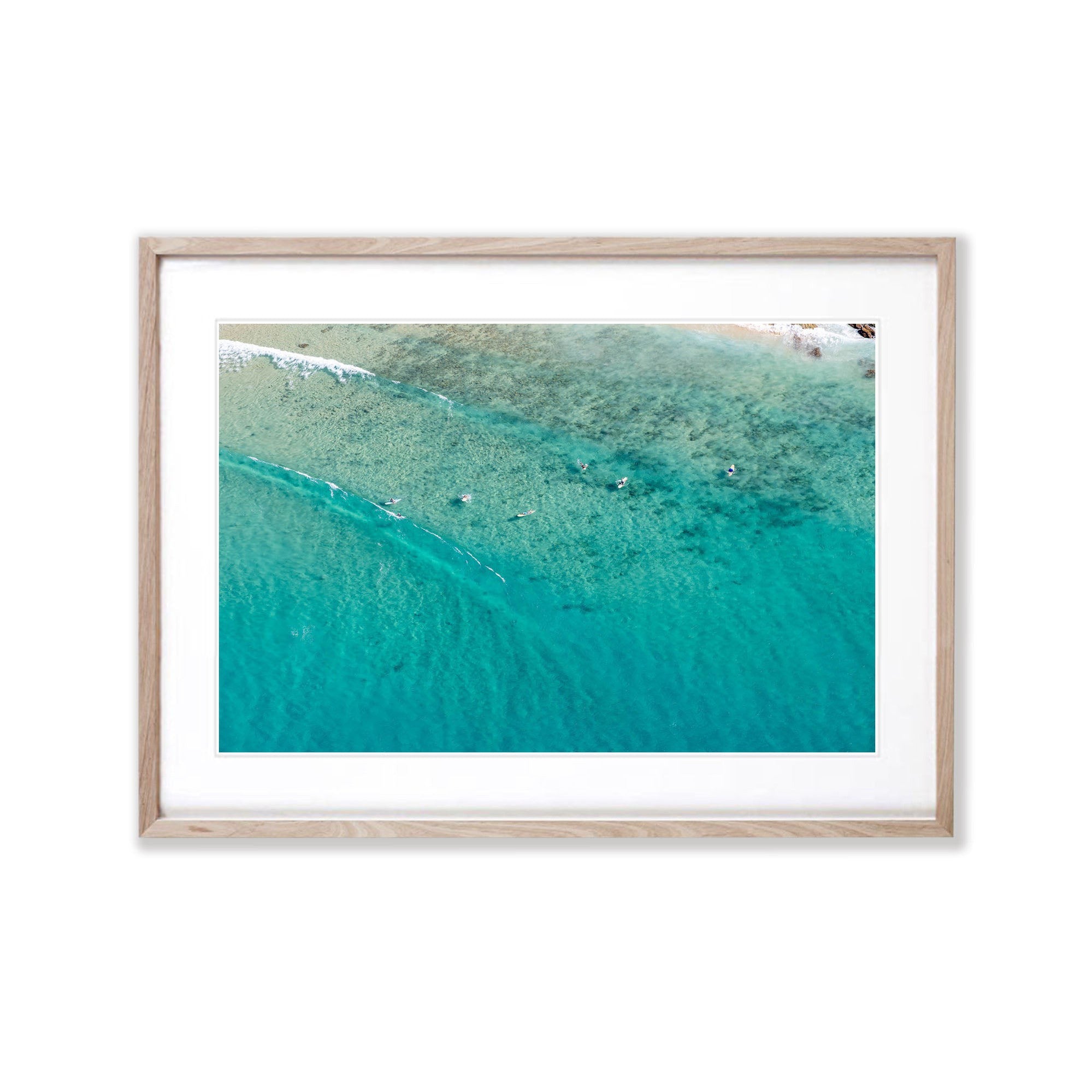 Surfers from above No.2, Noosa National Park, Queensland