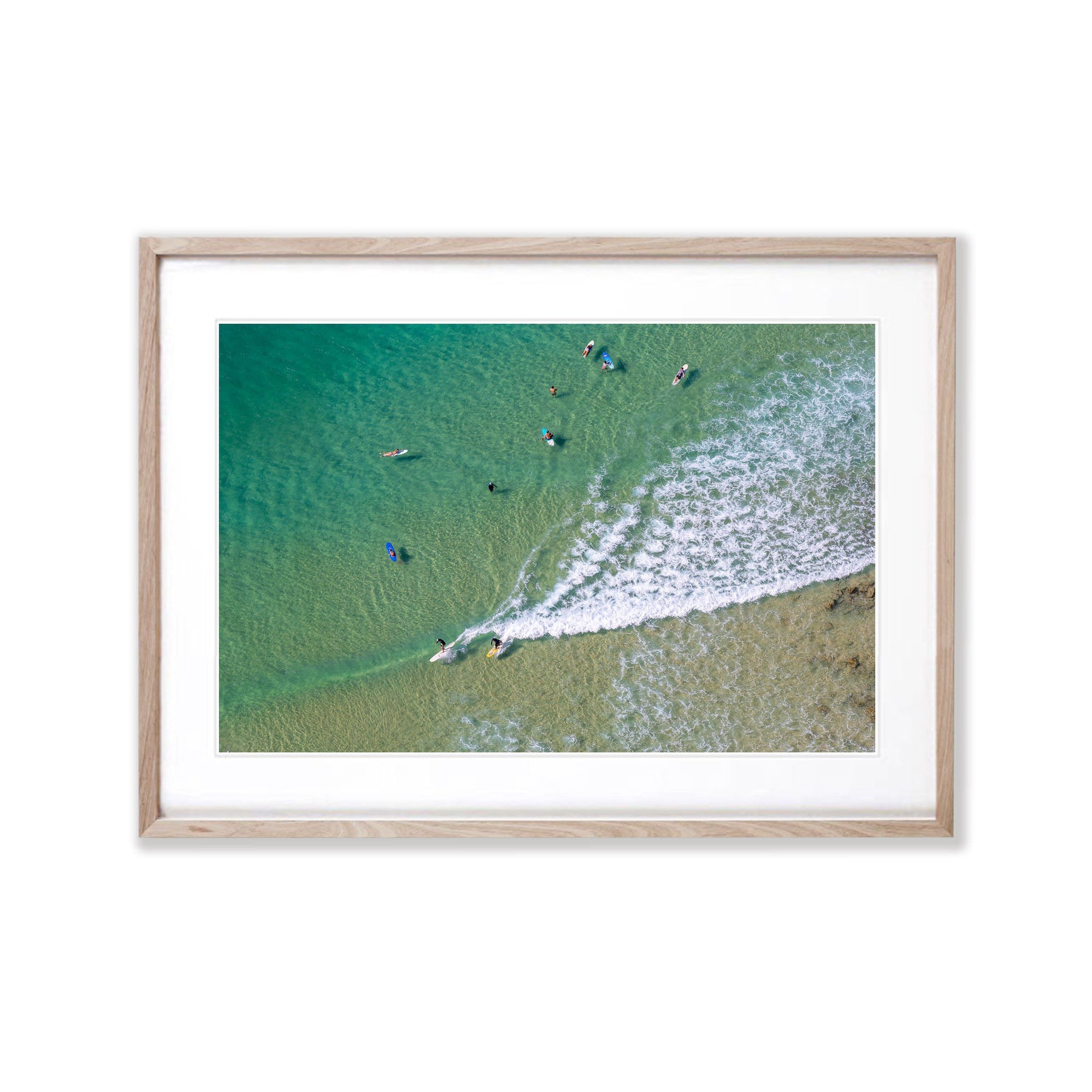 Surfers from above No.3, Noosa National Park, Queensland