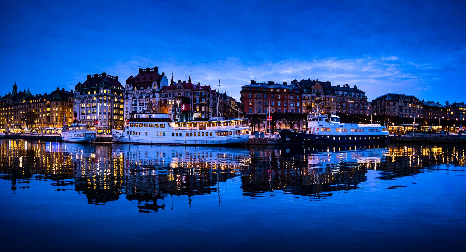 Beautiful city with a clear reflection in the water, Sweden #3 