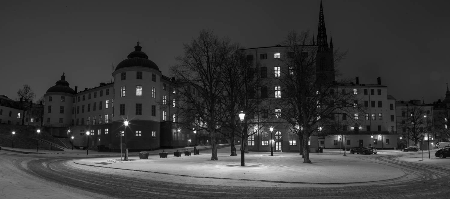  Darkness in the city with some building behind the road, Sweden #6