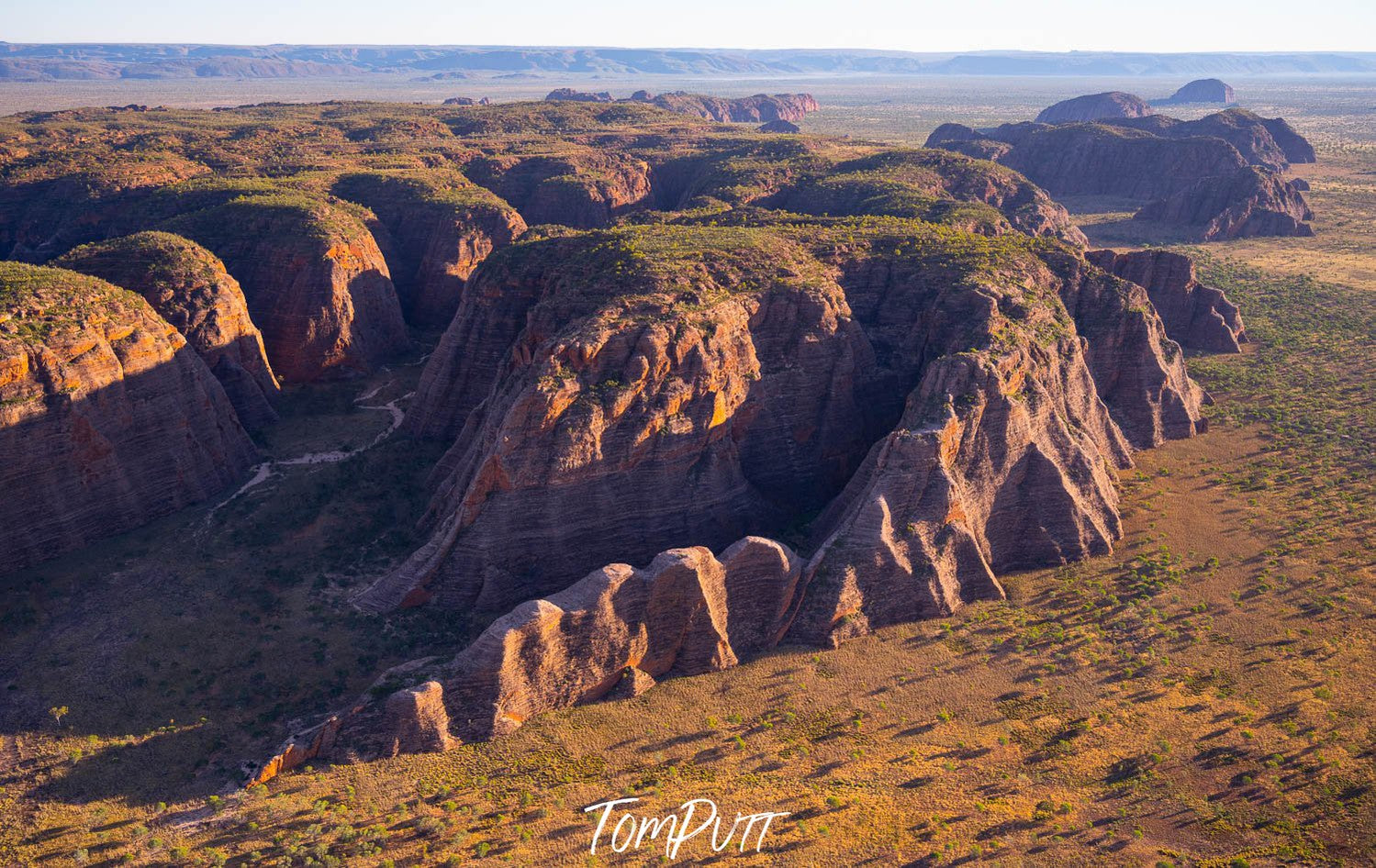 Giant mountain lines making a crocodile tail's-like design, The Crocodile's Tail, Purnululu, The Kimberley 