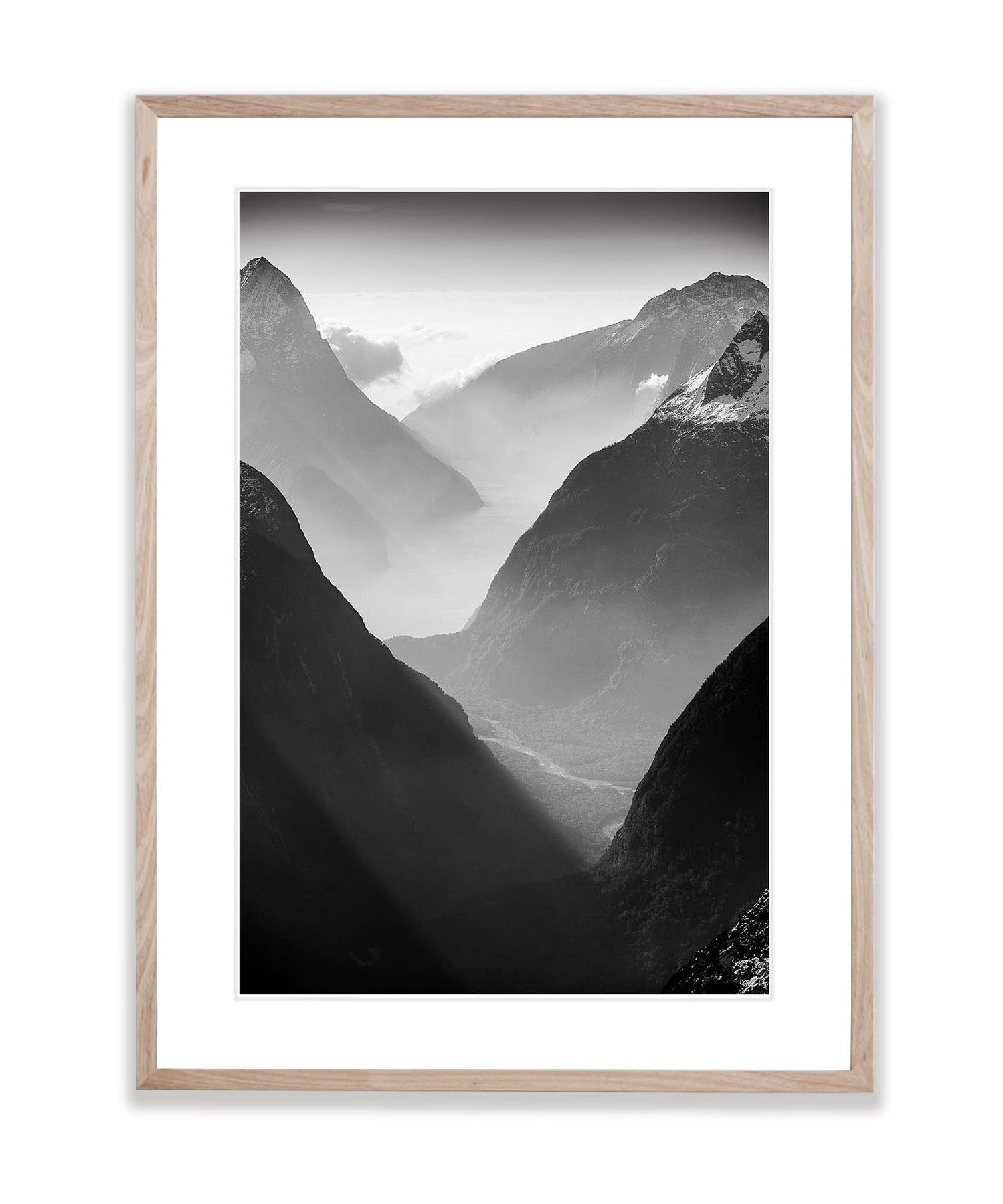 The Steep Cliffs of Fiordland from above, South Island, New Zealand