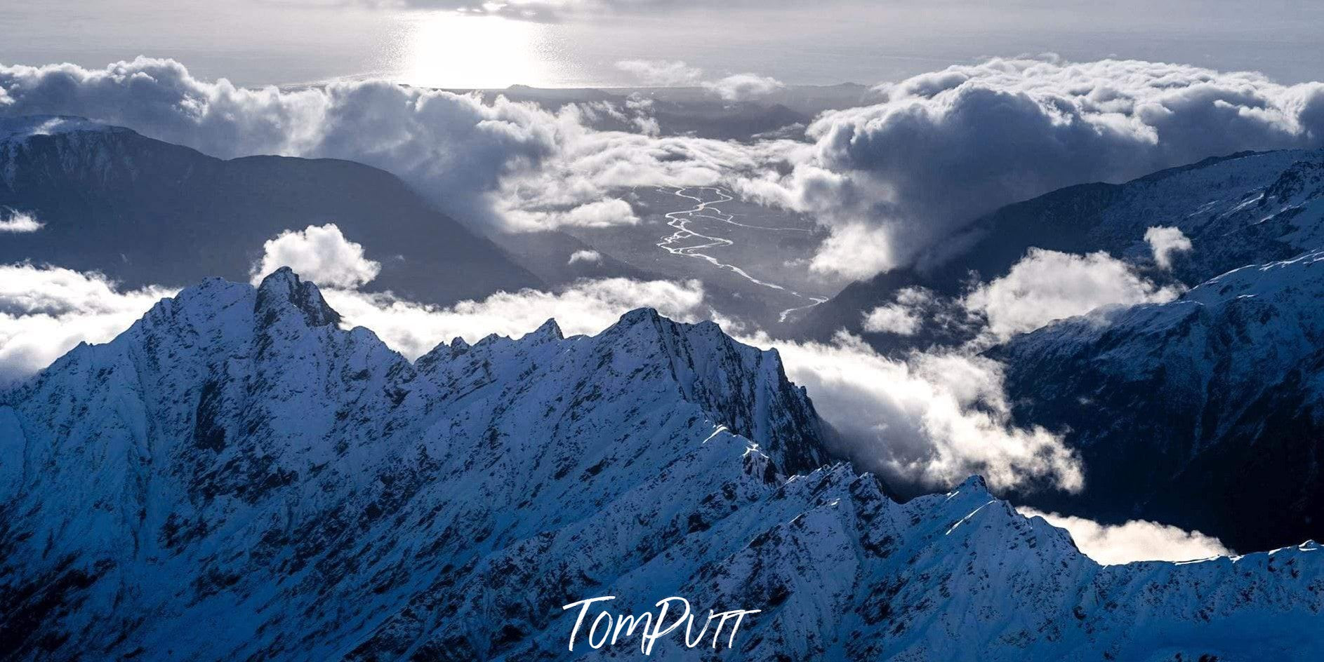 High snowy mountains with sunlight effects, The West Coast