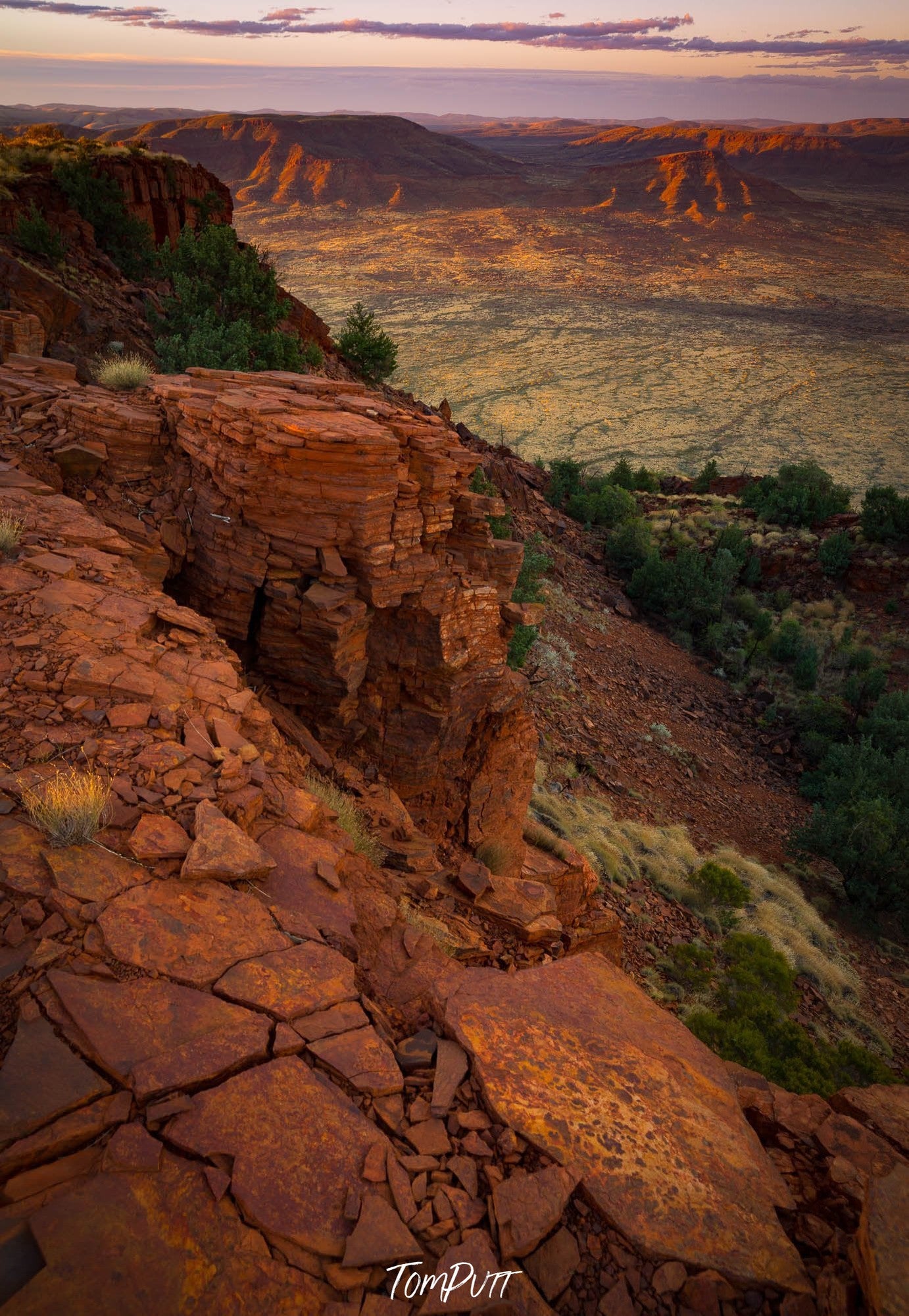 The view from Mount Bruce, Karijini, The Pilbara