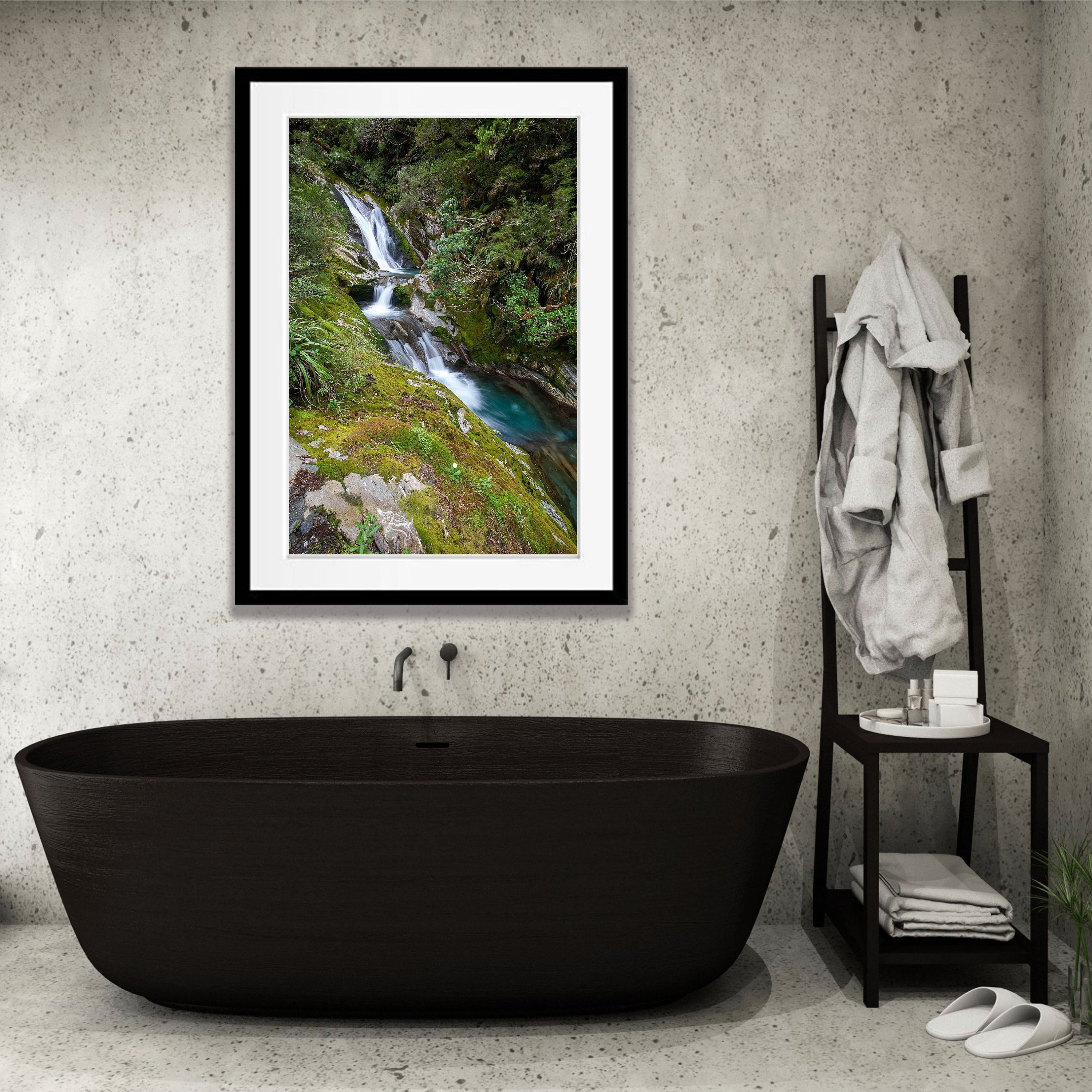 Waterfall, Milford Track - New Zealand