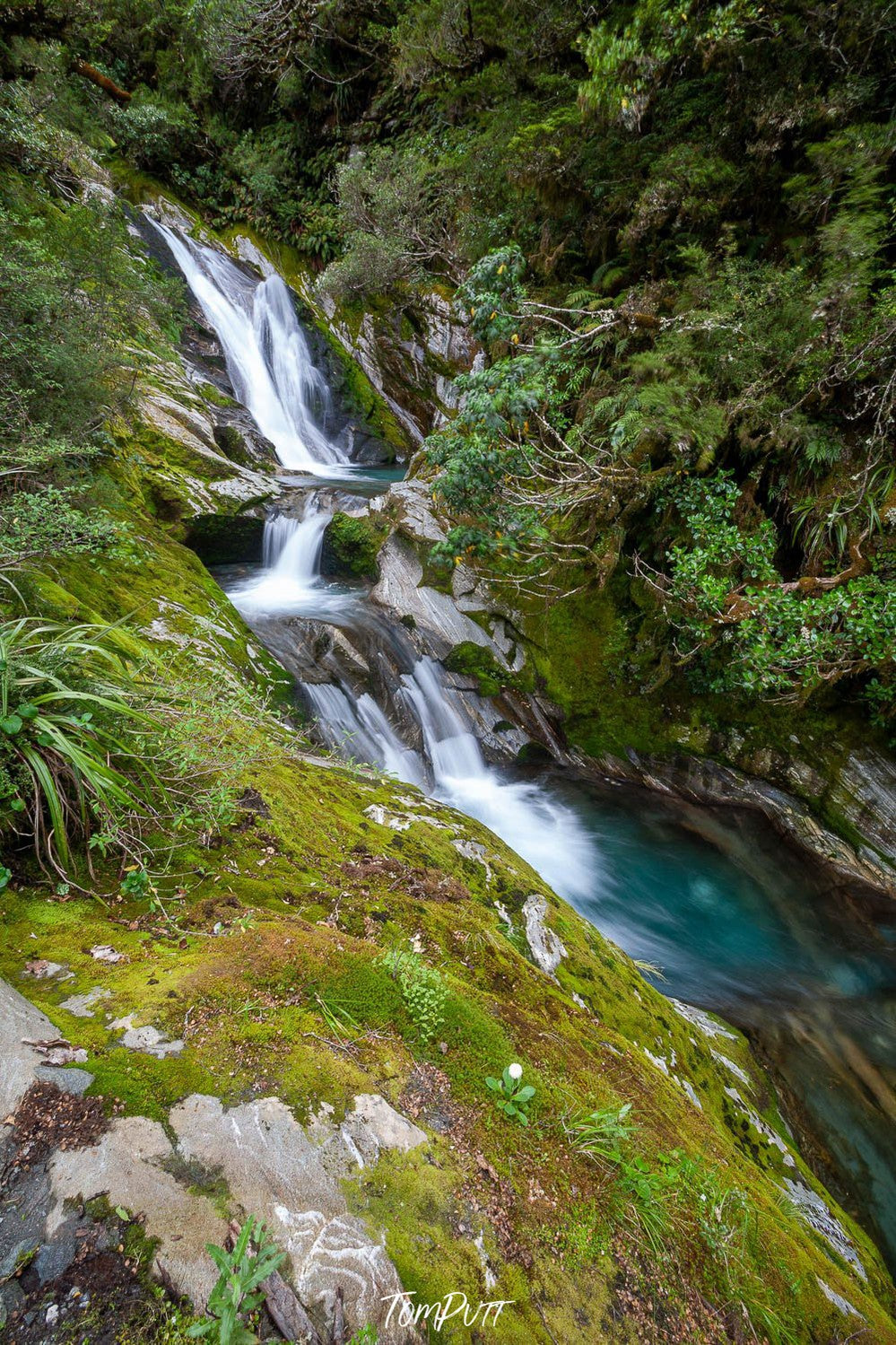 Waterfall, Milford Track - New Zealand