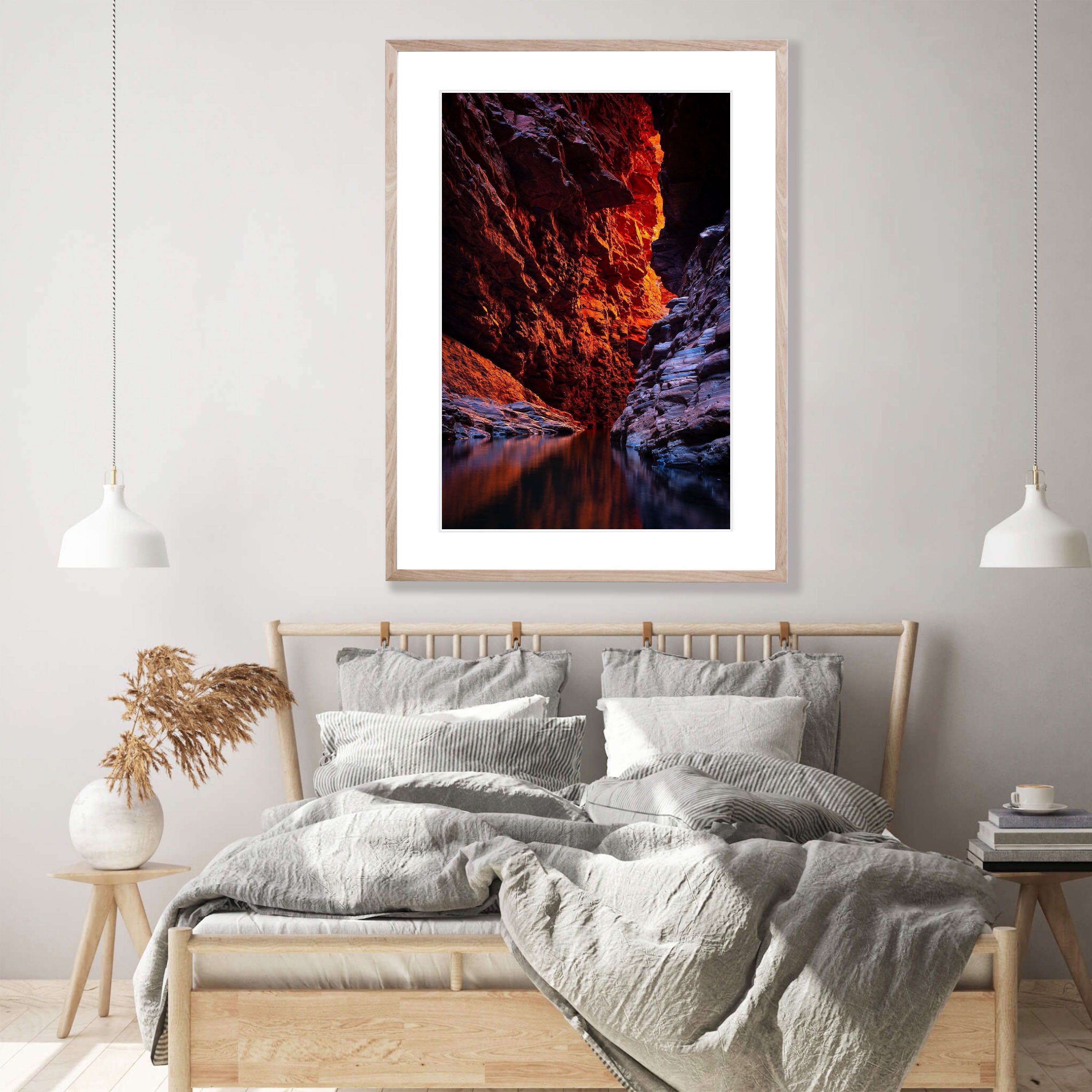 Weano Gorge Fire Light, Karijini, The Pilbara