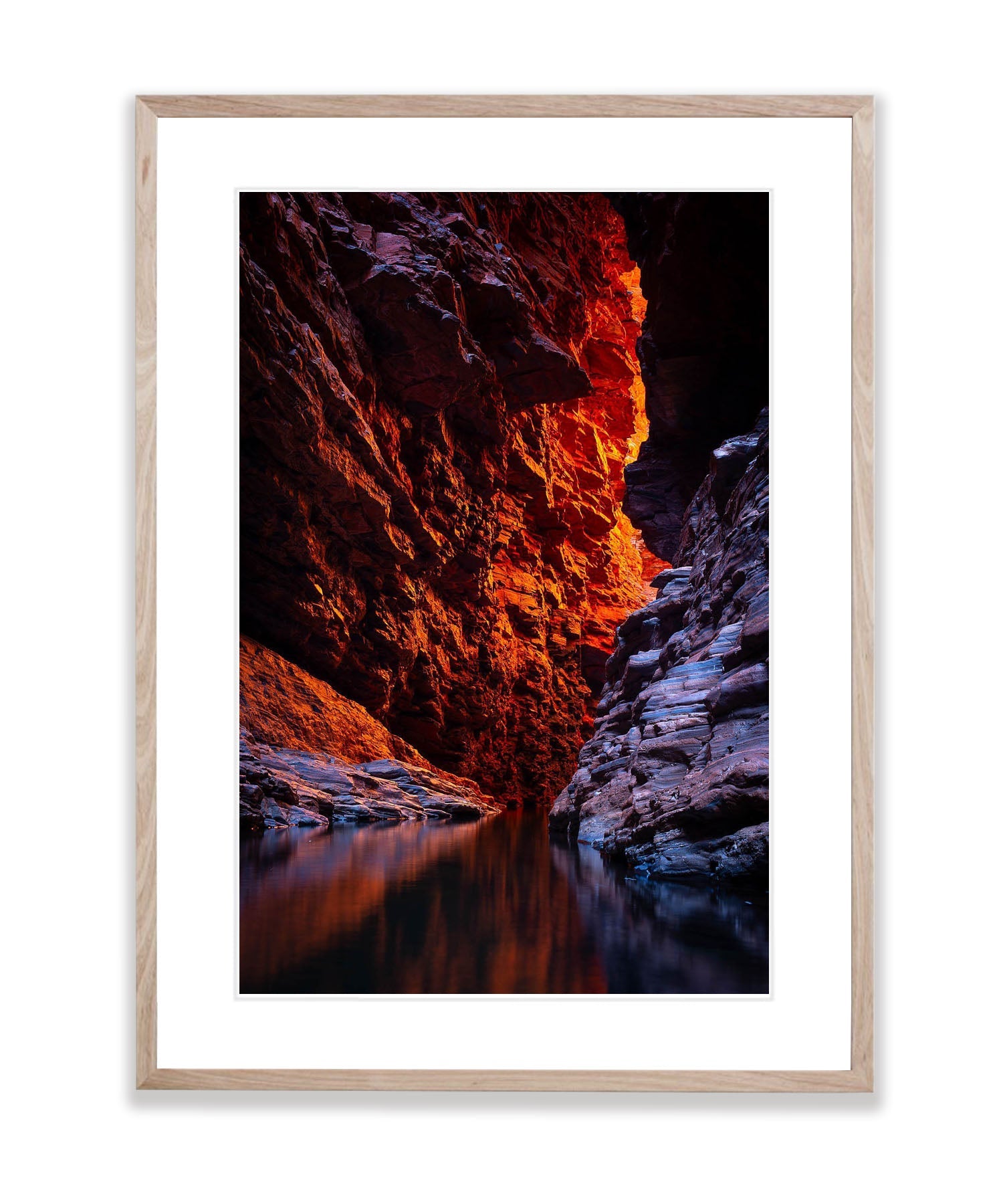 Weano Gorge Fire Light, Karijini, The Pilbara