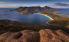 A wide island of the mound with a lot of greenery over, Wineglass Bay Freycinet TAS Art