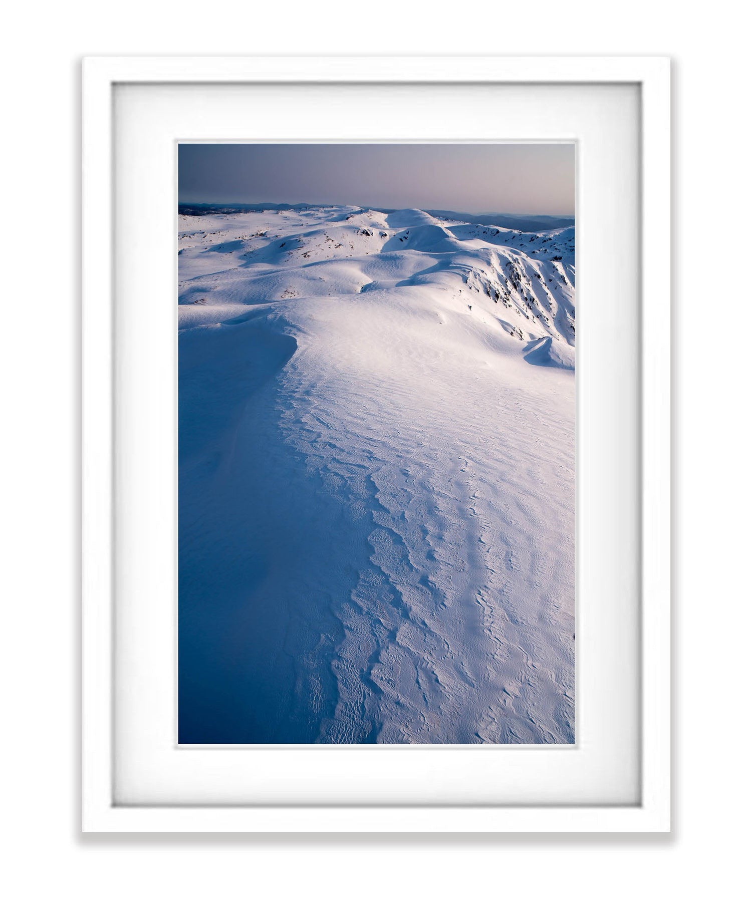 Winter Aerial Views over the Snowy Mountains, New South Wales