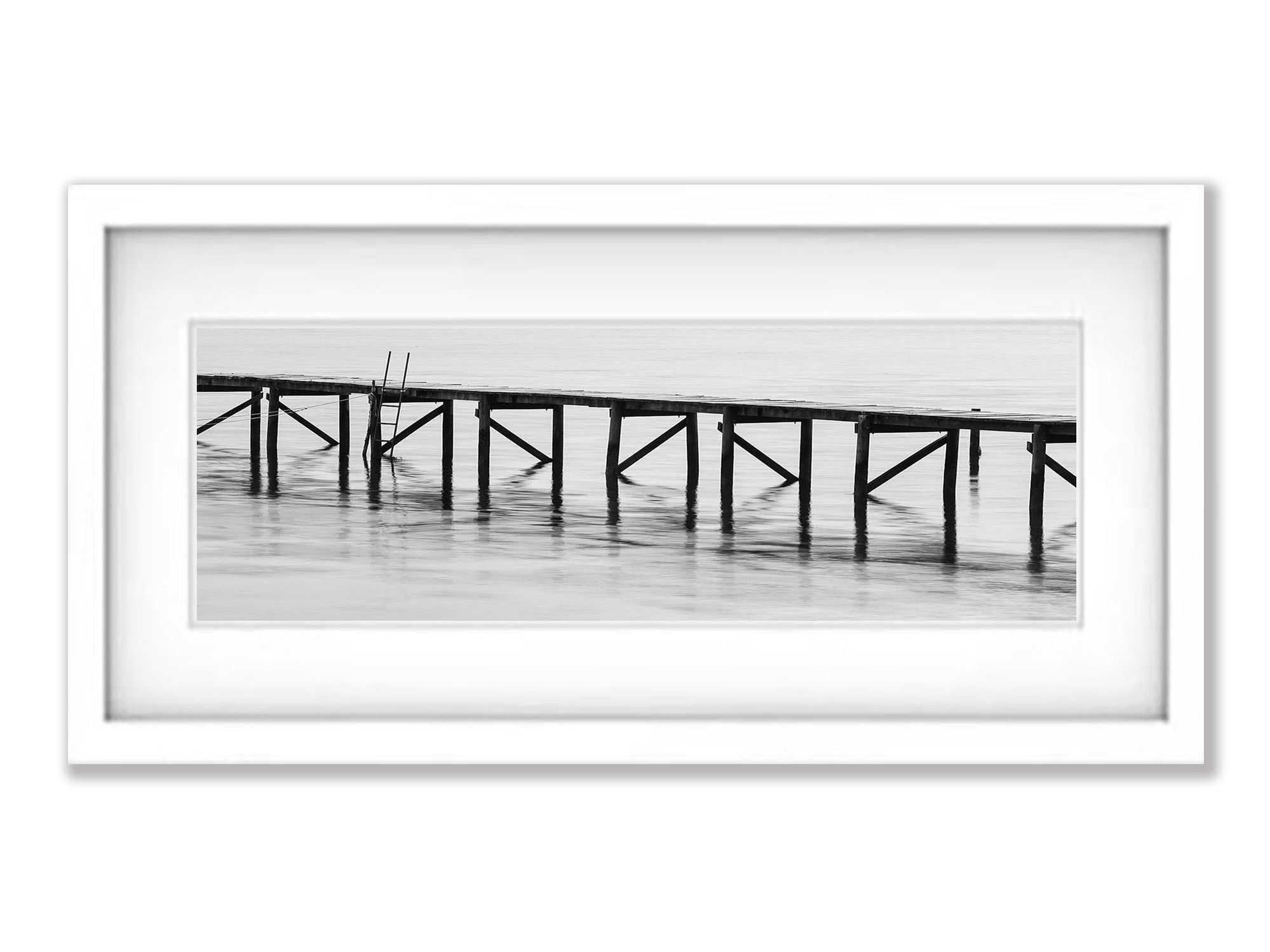 Wooden Jetty abstract, Bay of Fires