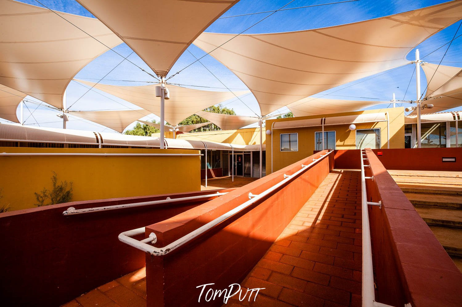 Beautiful inside architecture of a big lobby, Yulara Resort #3 - Red Centre NT
